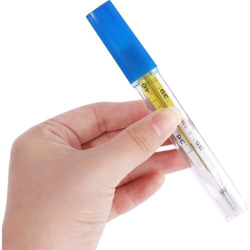 Body Temperature Measurement Device Armpit Glass Mercury Thermometer Home Health Care Product Large Size Screen