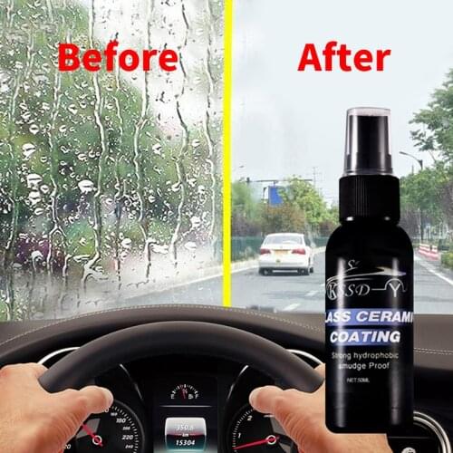30ml/50ml Auto Windshield Water Repellent Spray Rearview Mirror Anti-Rain Agent Car Glass Anti Water Nano Hydrophobic Coating
