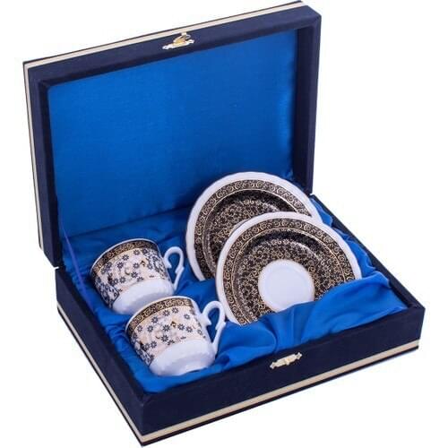 Are produced in gural Porcelain 2 Pcs + Velvet Boxed Porcelain Coffee Cup Set Tea Coffee Cups Tea Coffee Sets Tea Coffee mug