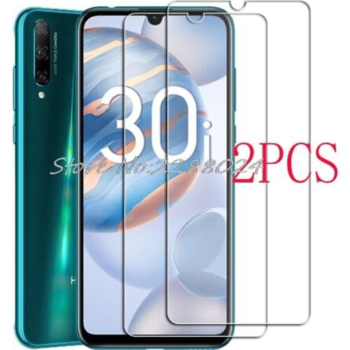 2PCS FOR Huawei Honor 30i Tempered Glass Protective on Huawei Honor30i LRA-LX1 6.3" Screen Protector Glass Film Cover