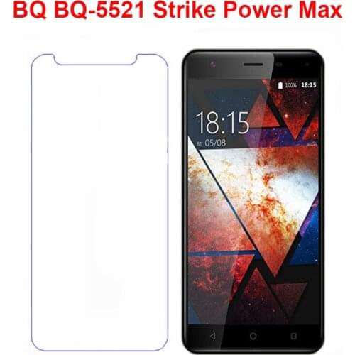 For BQ Mobile BQS-5521 Strike Power MAx Tempered Glass Screen Protector 2.5 9h Safety Protective Film on BQS 5521 BQS5521 Glass