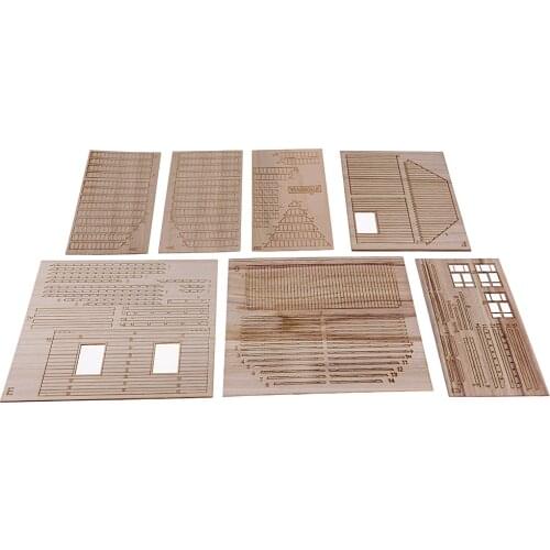 1/35 Wooden European House Diorama Battlefield Ruins Military Architecture Building Scene Model Unpainted DIY Kit Gift
