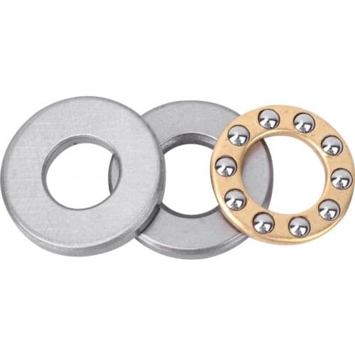 10Pcs F9-20M/F10-18M/F12-21M Mini Plane Axial Thrust Ball Bearing Miniature High Speed High Precision Steel Flat Bearings Set