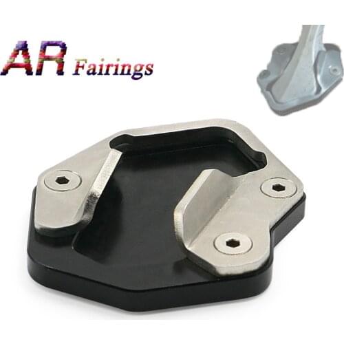 13-17 For Triumph Tiger 800 Motorcycle Kickstand Side Stand Extension Base Plate Pad Foot Support 2013 2014 2015 2016 2017