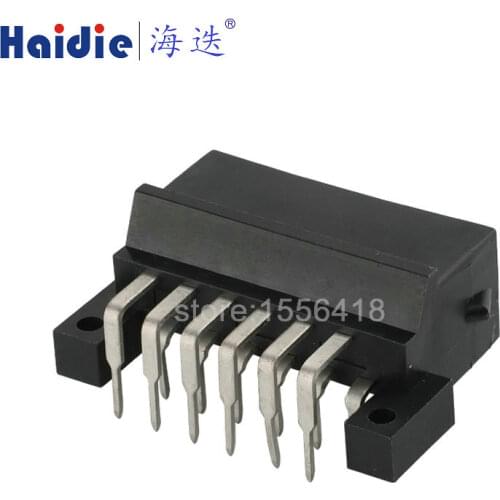 1sets 12pin auto electric pcb plug plastic male bent pin wiring cable connector 827229-1