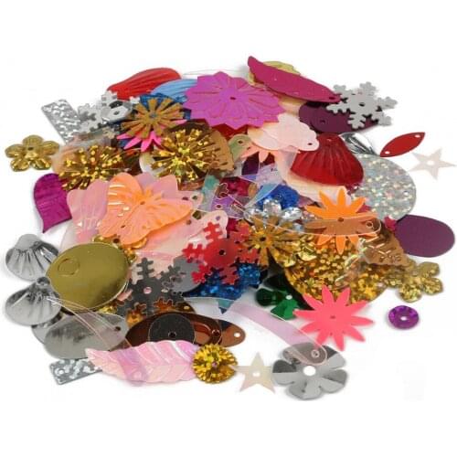 50g Random Mixed PVC loose Sequins Sewing Craft Wedding Decoration Clothes Garment Dress Shoe Caps DIY Accessory