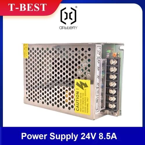 Artillery Power Supply 24V 8.5A Durable Metal Case for Artillery Sidewinder X1 SW-X1 Genius 3D Printer