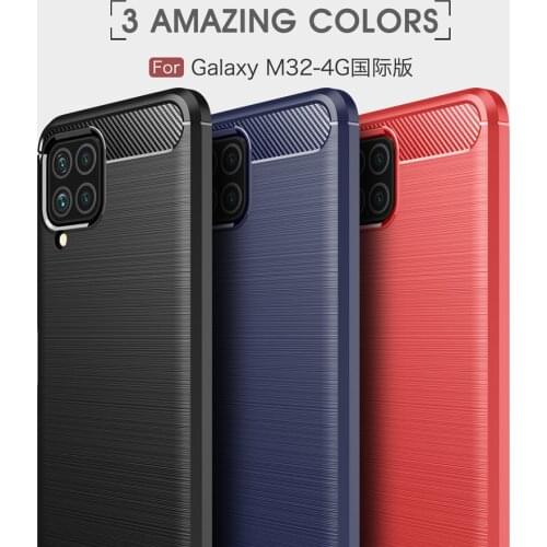 For Samsung Galaxy M32 Case Luxury Full Soft TPU Silicone Cover Shockproof Case For Samsung M32 M 32 SamsungM32 Phone Cases