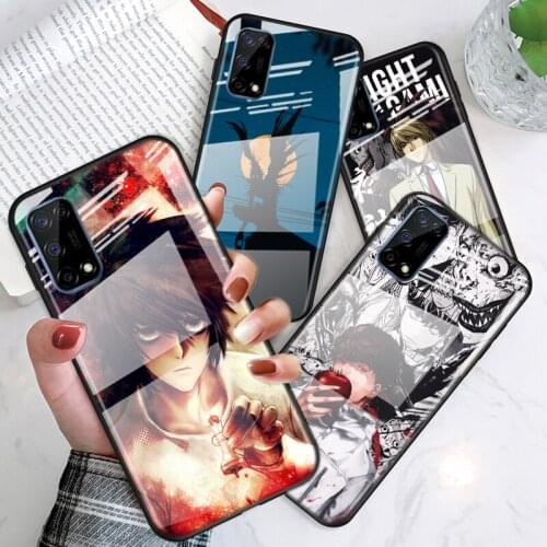 Tempered Glass Cover Anime death note For OPPO A9 2020 A52 Find X2 Lite Realme 7 7i 6 5 Pro C3 XT Phone Case Shell