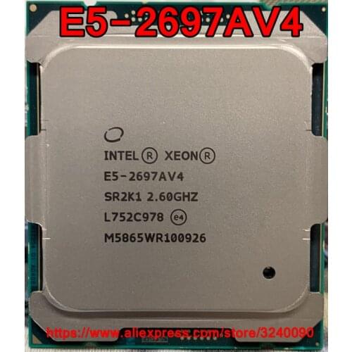 Intel Xeon CPU E5-2697AV4 QS version 2.60GHz 16-Cores 40M LGA2011-3 E5-2697A V4 processor E5 2697AV4 free shipping E5 2697A V4