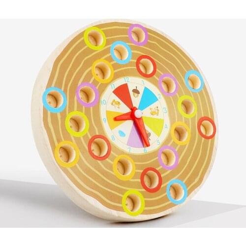 Montessori Wooden Balancing Squirrel Nuts Building Stacking Sorting Construction Lightweight Puzzle Concentration Training Toys