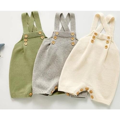 Baby Boy Girl Sleeveless Knit Rompers Spring Autumn Kids Baby Boy Girl Clothes Romper Infant Rompers Children Rompers