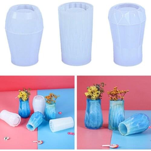 DIY Epoxy Resin Vase Jewelry Silicone Mold Desktop Decoration Decoration Mirror Crafts Crystal Epoxy Vase Modeling Silicone Mold