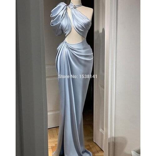 Robes Elegant Muslim Evening Dresses Long Formal Women Celebrity Dresses 2020 Mermaid Cocktail Dresses Party Gowns Vestidos