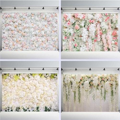 Wedding Backdrop Flower Decorations Birthday Personalized Photographic Backdrops Photography Backgrounds for Photo Studio