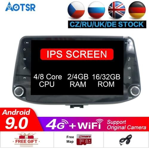 Octa Core 4G+64G Android 9.0 for Hyundai i30 2017 2018 Car DVD Player Navigation GPS Radio stereo Video headunit support camera