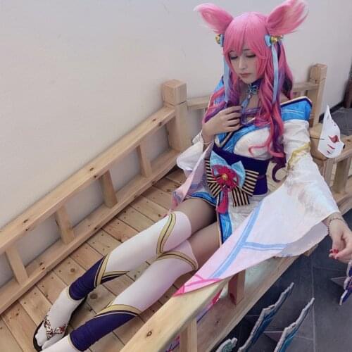 Hot Game League Of Legends Cosplay Costume Lol The Nine-tailed Fox Ahri/eternal Hunters Kindred Cosplay Costume Women Outfits