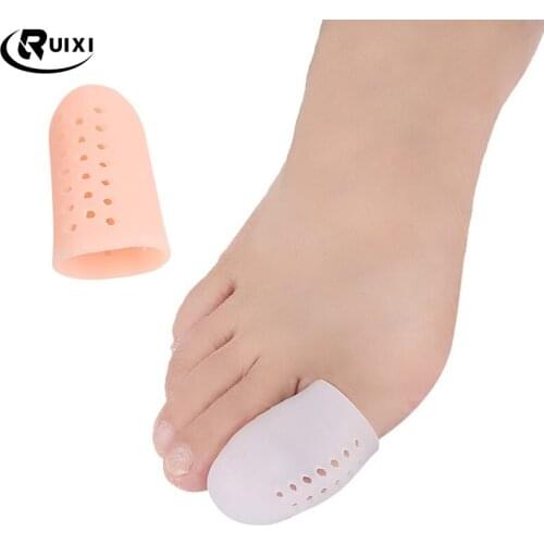 Foot Care Tool Silicone Gel Toe Separators Stretchers Toe Tube Corns Blisters Protector Gel Bunion Toe Finger Protection