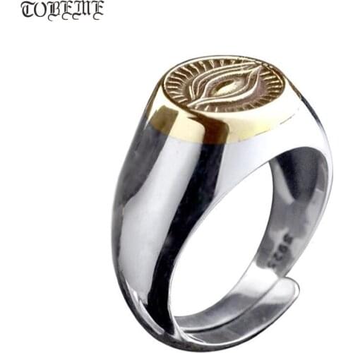 Handmade Solid 925 Silver Wisdom Eye Ring Lovers Ring Real Silver Ring