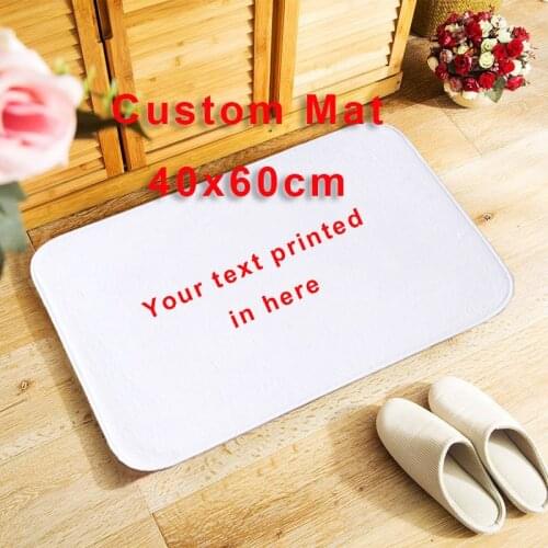 Custom Doormat anti-slip personalized printed your picture photo, Flannel Floor customized doormats for Bath Door Living Room