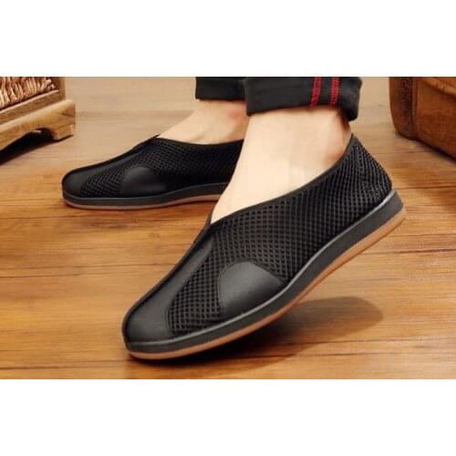 Unisex Summer handmade shaolin monks wushu martial arts qigong shoes kung fu sandals taoism Taoist shoes