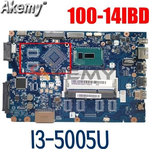 Laptop motherboard For LENOVO Ideapad 100-14IBD I3-5005U 14' Inch Mainboard CQ410 CQ510 NM-A681 5B20K50557 SR27G