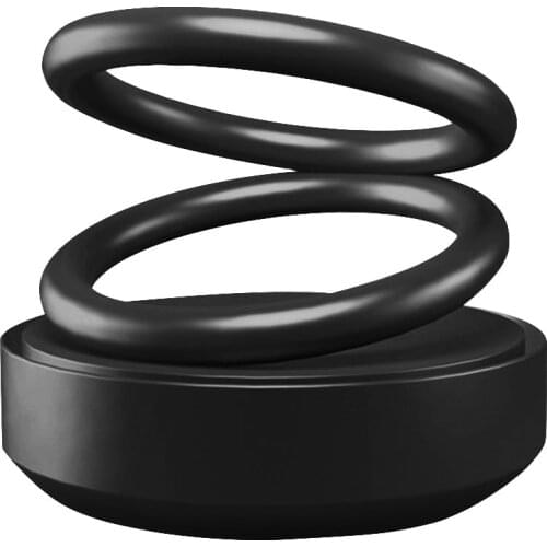 360° Mini High-end double ring magnetic suspension Perfume Air Freshener Liquid-less Fragrance Diffuser fit for Car Office