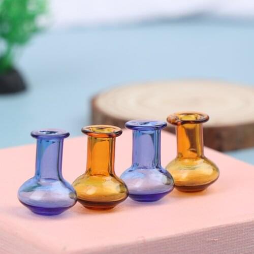 2PCS 1/12 Dollhouse Miniature Mini Vase for Doll house Kitchen Furniture Decor