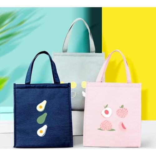 School Portable Lunch Cooler Bag Folding Insulation Picnic Ice Pack Food Thermal Office Supply Drink Delivery Insulated Bags