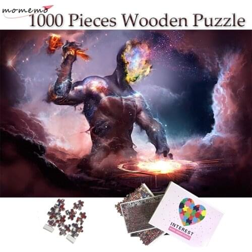 MOMEMO Create Universe Jigsaw Puzzle 1000 Pieces Adult Puzzle Magical Art Patten Wooden Puzzle 1000 Home Decor Collectiable Gift