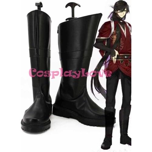 Custom Made Japanese Game Touken Ranbu Online Izuminokami kanesada Cosplay Boots Shoes For Halloween Christmas