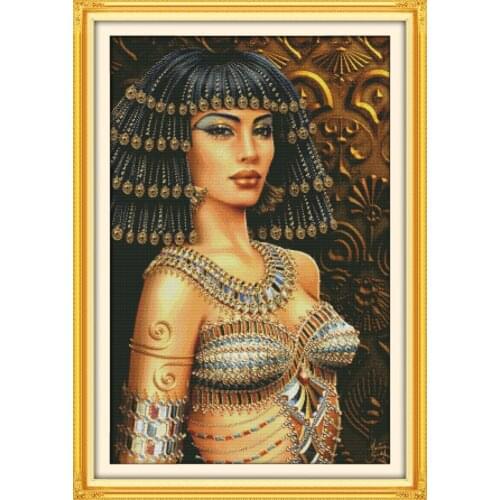 Cleopatra cross stitch kit people 18ct 14ct 11ct count print canvas stitches embroidery DIY handmade needlework
