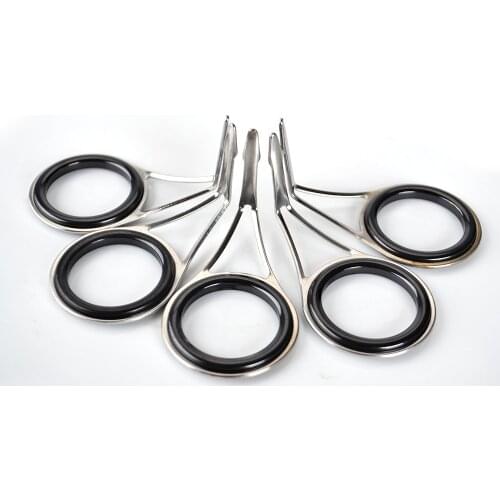 1 Set 4mm-24mm Stainless Steel Guides Lure Spinning Fishing Rod Guide Surf Rock Rod Guide Eye Rings Tip Repair Rod