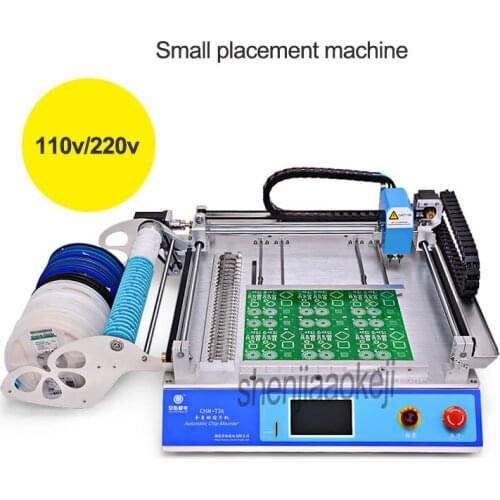 CHM-T36 Electric Small placement machine Automatic intelligent SMT embeded IPC desktop pick place machine 110V/220V (60hz/50hz)