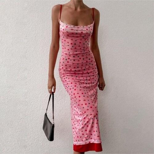 Sexy Ladies Sling Sleeveless Off-shoulder Floral Print A-line Dress Summer Sweet Women Beach Slim Dress Elegant Bodycon Vestidos