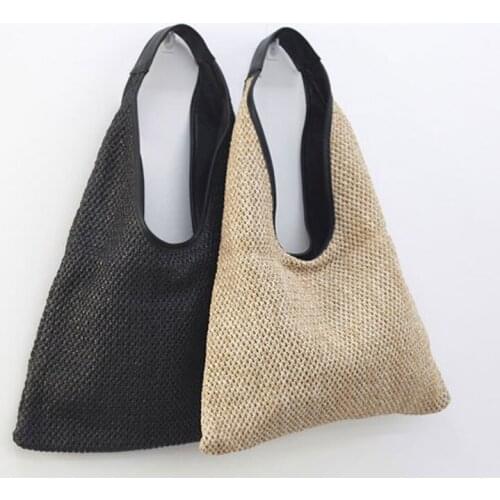 Wicker Woven Straw Bag Designer Handbags Large Capacity Tote Casaul Female Summer Beach Purse Fashion Rattan Women Shoulder Bags