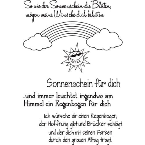 German stamp Clear Stamp for Scrapbooking Transparent Silicone Rubber DIY Photo Album Decor 108