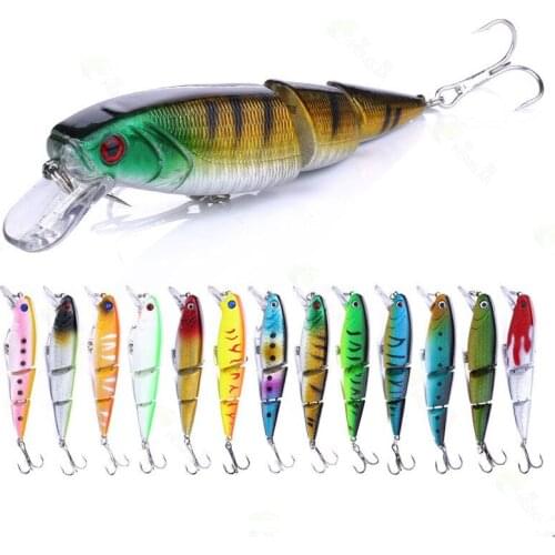 1PCS 3 Segment Jointed Fishing Lure 10.5CM/15G Minnow Plastic Artificial Fishing Wobbler Tools Jerk Fish Esca Tackle