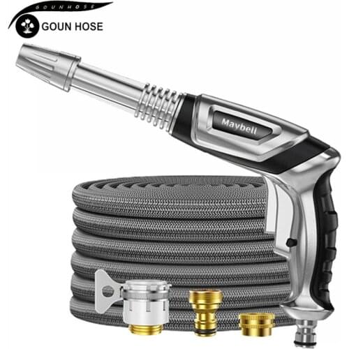 NEW Garden Hose Set with Expandable Water Injector Magic Garden Hose Sprayer Hose High Pressure Watering Car Wash EU Gun Sprayer