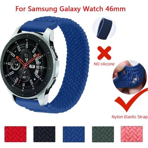 22mm Nylon Smart Watchs Band Wristband For Samsung Galaxy Watch 46mm 3 45mm Strap Bracelet Samsung Gear S3 Classic Frontier Belt