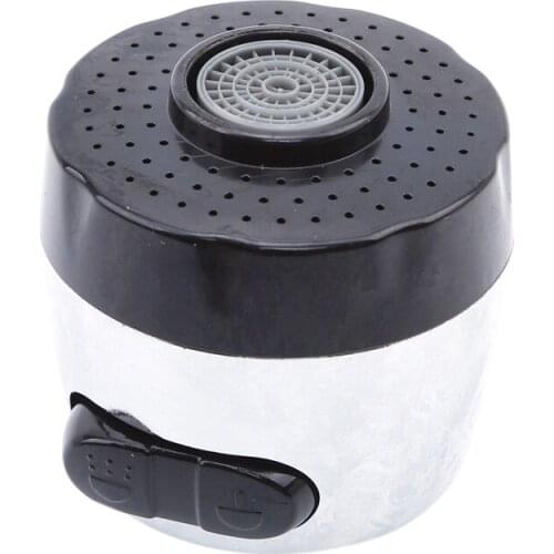 Two Modes Silver Black Electroplate Faucet Nozzle Aerator Bubbler Sprayer Water Saving Tap Filter