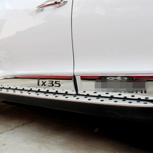 Styling Accessories For Hyundai ix35 2009-2016 Car styling ABS Chrome body side moldings side door decoration