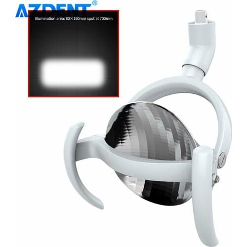 AZDENT Dental Reflective LED Light Reflectance Lamp CX249-21 6-10W Stepless Adjustable Knob Handle >35000lux