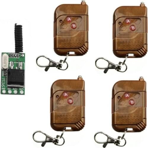LED lamp mini remote control switch silent DC 7 V 9V 10V 12V 24V 36V DC7-36V 1*receiver+4*transmitter