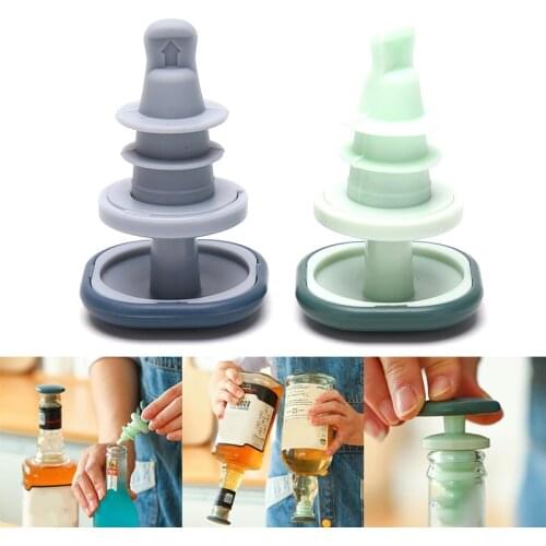 2PCS Spiral Design Wine Stopper Silicone Wine Cork Stopper Cover Kitchen Bar Tools
