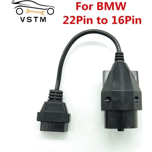 2021 A++ Quality OBD2 Diagnostic Adapter For B*MW 20Pin to OBD2 16Pin Female Connector Full Pin Fits 20 Pin to OBDII 16 Pin