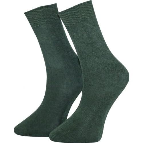 Adabella 12 Double Green Male Bamboo Seamless Socks