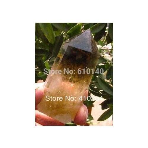 Free shipping AAA NATURAL CITRINE SMOKY QUARTZ CRYSTAL POINT Healing