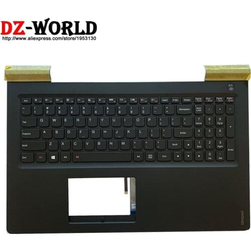 New Original Shell C Cover Palmrest Upper Case With US English BacklitKeyboard for Lenovo Ideapad 700-15ISK Laptop 5CB0K85908