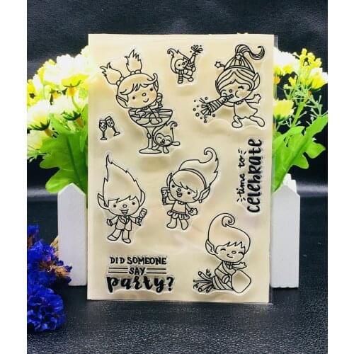 Spirit stamp Clear Stamp for Scrapbooking Transparent Silicone Rubber DIY Photo Album Decor A308